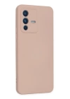 BFS  Vivo V23 5G Kılıf Nano içi Kadife Silikon - Pudra