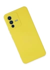 BFS  Vivo V23 5G Kılıf Nano içi Kadife Silikon - Sarı