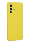 BFS  Vivo V23 5G Kılıf Nano içi Kadife Silikon - Sarı