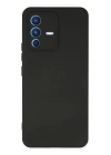 BFS  Vivo V23 5G Kılıf Nano içi Kadife Silikon - Siyah