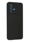 BFS  Vivo V23 5G Kılıf Nano içi Kadife Silikon - Siyah