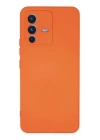 BFS  Vivo V23 5G Kılıf Nano içi Kadife Silikon - Turuncu