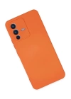 BFS  Vivo V23 5G Kılıf Nano içi Kadife Silikon - Turuncu