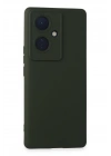 BFS  Vivo V29 Lite Kılıf Nano içi Kadife Silikon - Koyu Yeşil