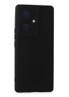 BFS  Vivo V29 Lite Kılıf Nano içi Kadife Silikon - Siyah
