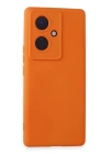BFS  Vivo V29 Lite Kılıf Nano içi Kadife Silikon - Turuncu