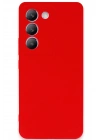 BFS  Vivo V30 Lite 4G Kılıf First Silikon - Kırmızı