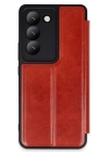 BFS  Vivo V30 Lite 4G Kılıf Flip Cover - Kırmızı