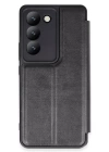 BFS  Vivo V30 Lite 4G Kılıf Flip Cover - Siyah