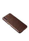 BFS  Vivo Y11S Kılıf Auto Focus Karbon Kapak - Kahverengi