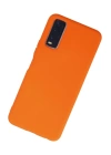 BFS  Vivo Y11S Kılıf Nano içi Kadife Silikon - Turuncu