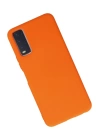 BFS  Vivo Y11S Kılıf Nano içi Kadife Silikon - Turuncu
