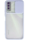 BFS  Vivo Y11S Kılıf Palm Buzlu Kamera Sürgülü Silikon - Lila