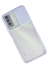 BFS  Vivo Y11S Kılıf Palm Buzlu Kamera Sürgülü Silikon - Lila