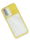 BFS  Vivo Y11S Kılıf Palm Buzlu Kamera Sürgülü Silikon - Sarı