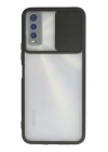 BFS  Vivo Y11S Kılıf Palm Buzlu Kamera Sürgülü Silikon - Siyah
