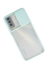 BFS  Vivo Y11S Kılıf Palm Buzlu Kamera Sürgülü Silikon - Turkuaz