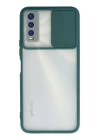 BFS  Vivo Y11S Kılıf Palm Buzlu Kamera Sürgülü Silikon - Yeşil