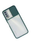 BFS  Vivo Y11S Kılıf Palm Buzlu Kamera Sürgülü Silikon - Yeşil