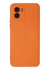 BFS  Vivo Y15S Kılıf Nano içi Kadife Silikon - Turuncu