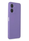 BFS  Vivo Y16 Kılıf First Silikon - Lila