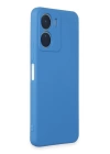 BFS  Vivo Y16 Kılıf First Silikon - Mavi