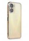 BFS Vivo Y16 Kılıf Lensli Silikon - Gold