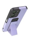 BFS  Vivo Y16 Kılıf Mega Standlı Silikon - Lila