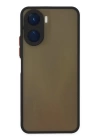 BFS  Vivo Y16 Kılıf Montreal Silikon Kapak - Siyah