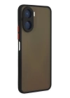 BFS  Vivo Y16 Kılıf Montreal Silikon Kapak - Siyah