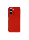 BFS  Vivo Y16 Kılıf Nano içi Kadife Silikon - Kırmızı