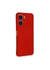 BFS  Vivo Y16 Kılıf Nano içi Kadife Silikon - Kırmızı