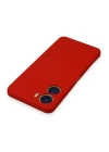 BFS  Vivo Y16 Kılıf Nano içi Kadife Silikon - Kırmızı