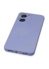 BFS  Vivo Y16 Kılıf Nano içi Kadife Silikon - Lila