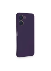BFS  Vivo Y16 Kılıf Nano içi Kadife Silikon - Mor