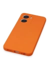 BFS  Vivo Y16 Kılıf Nano içi Kadife Silikon - Turuncu