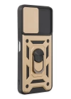 BFS  Vivo Y16 Kılıf Pars Lens Yüzüklü Silikon - Gold