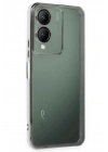 BFS Vivo Y17S Kılıf Lensli Silikon - Gümüş