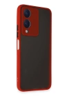 BFS  Vivo Y17S Kılıf Montreal Silikon Kapak - Kırmızı
