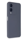 BFS  Vivo Y17S Kılıf Nano içi Kadife Silikon - Gri