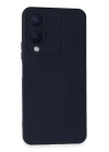 BFS  Vivo Y17S Kılıf Nano içi Kadife Silikon - Lacivert