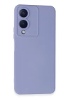 BFS  Vivo Y17S Kılıf Nano içi Kadife Silikon - Lila