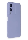 BFS  Vivo Y17S Kılıf Nano içi Kadife Silikon - Lila