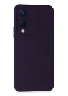 BFS  Vivo Y17S Kılıf Nano içi Kadife Silikon - Mor