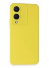 BFS  Vivo Y17S Kılıf Nano içi Kadife Silikon - Sarı
