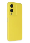 BFS  Vivo Y17S Kılıf Nano içi Kadife Silikon - Sarı