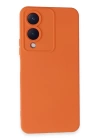 BFS  Vivo Y17S Kılıf Nano içi Kadife Silikon - Turuncu