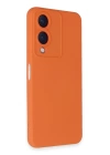 BFS  Vivo Y17S Kılıf Nano içi Kadife Silikon - Turuncu