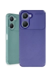 BFS  Vivo Y18 Kılıf Auto Focus Karbon Kapak - Siyah