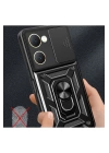 BFS  Vivo Y18 Kılıf Pars Lens Yüzüklü Silikon - Kırmızı